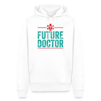 Zukunft Arzt Mediziner Ärzte Ärztin Medizin - Männer Premium Bio Hoodie - Weiß - Vorne - Nico (187cm)