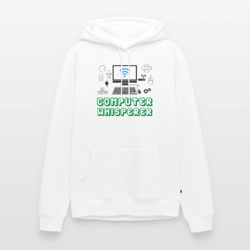 Computer Flüsterer - IT Support PC Männer Premium Bio Hoodie