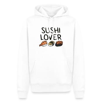 Sushi - Männer Premium Bio Hoodie - Weiß - Vorne - Nico (187cm)