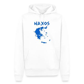 Naxos Greece - Männer Premium Bio Hoodie - Weiß - Vorne - Nico (187cm)