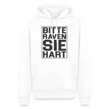 Rave - Männer Premium Bio Hoodie - Weiß - Vorne - Nico (187cm)