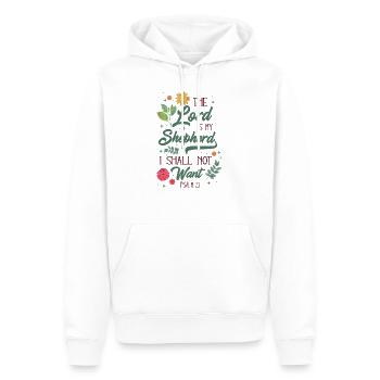 Religion biblique chrétienne - Sweat à capuche Premium bio Homme - blanc - Devant - Nico (187cm)