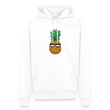 Asexual Pride Ananas Asexualität Brille - Männer Premium Bio Hoodie - Weiß - Vorne - Nico (187cm)
