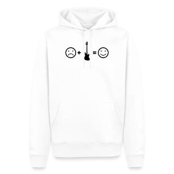 Bass Bassgitarre Bassist Geschenk - Männer Premium Bio Hoodie - Weiß - Vorne - Nico (187cm)