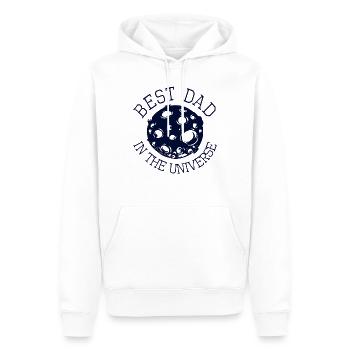 best dad - Männer Premium Bio Hoodie - Weiß - Vorne - Nico (187cm)