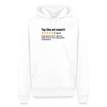 Steuerberater Finanzen Lustiger Spruch Steuern - Männer Premium Bio Hoodie - Weiß - Vorne - Nico (187cm)