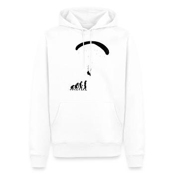 Evolution paraglider - Men’s Premium Organic Hoodie - white - Front - Nico (187cm)