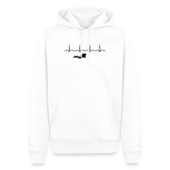 Plongée Scuba Plongée Scuba Cadeau Scuba Diving Dive - Sweat à capuche Premium bio Homme - blanc - Devant - Nico (187cm)