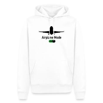 Airplane Mode On Flughafen Pilot Flugzeug Piloten - Männer Premium Bio Hoodie - Weiß - Vorne - Nico (187cm)