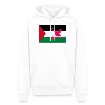 Palästina - Stop War Peace Freedom Gaza Palestine - Men’s Premium Organic Hoodie - white - Front - Nico (187cm)