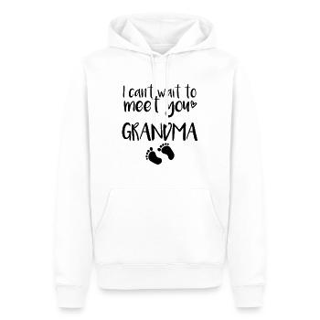 Grand-mère Bébé - Sweat à capuche Premium bio Homme - blanc - Devant - Nico (187cm)