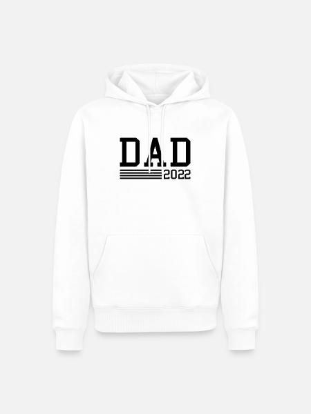 Dad 2022 - Männer Premium Bio Hoodie - Weiß