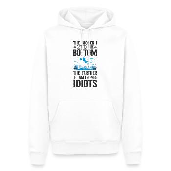 Scuba Diving Diver The Closer I - Männer Premium Bio Hoodie - Weiß - Vorne - Nico (187cm)