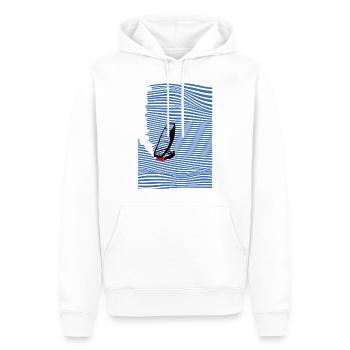Windsurfer Windsurf Onde - Sweat à capuche Premium bio Homme - blanc - Devant - Nico (187cm)
