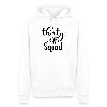 30 AF - Cadeau de fête de 30e anniversaire pour les femmes de 30 ans - Sweat à capuche Premium bio Homme - blanc - Devant - Nico (187cm)