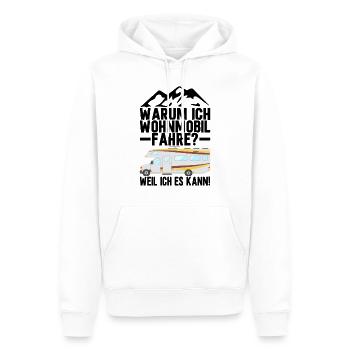 Camping Wohnmobil Camper Geschenk - Männer Premium Bio Hoodie - Weiß - Vorne - Nico (187cm)
