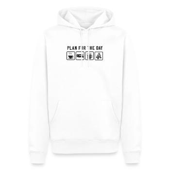 Camping Plan For The Day Motorhome - Männer Premium Bio Hoodie - Weiß - Vorne - Nico (187cm)