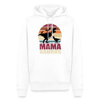Mamasaurus Rex dinosaure Mère Dino Triplés - Sweat à capuche Premium bio Homme - blanc - Devant - Nico (187cm)