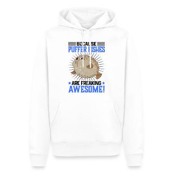 Poissons sphériques sont poissons poissons de poissons - Sweat à capuche Premium bio Homme - blanc - Devant - Nico (187cm)