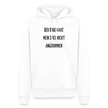 Boule - Der Boden hat mein Spiel nicht angenommen - Männer Premium Bio Hoodie - Weiß - Vorne - Nico (187cm)