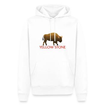 Yellowstone-Nationalpark, Yellowstone National - Männer Premium Bio Hoodie - Weiß - Vorne - Nico (187cm)