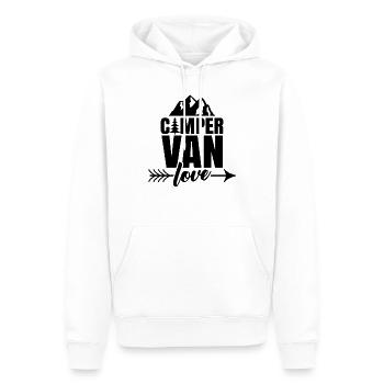 Caravane caravane - Sweat à capuche Premium bio Homme - blanc - Devant - Nico (187cm)