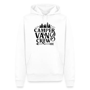 Campervan équipe camper camping-car construction caravane - Sweat à capuche Premium bio Homme - blanc - Devant - Nico (187cm)