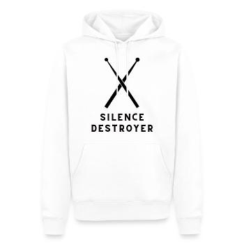 Drummer drummer - Männer Premium Bio Hoodie - Weiß - Vorne - Nico (187cm)