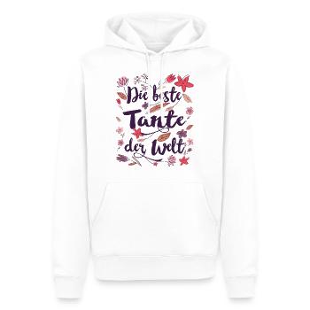 Beste Tante - Männer Premium Bio Hoodie - Weiß - Vorne - Nico (187cm)
