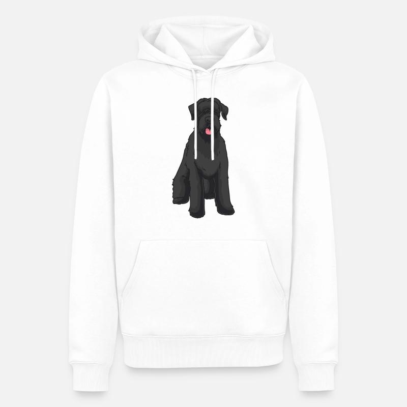 Chien de suceur géant - Sweat à capuche Premium bio Homme - blanc