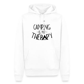 Campen Ist Meine Therapie Camperin Camping Camper - Männer Premium Bio Hoodie - Weiß - Vorne - Nico (187cm)