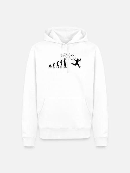 Imker Bienen Honigbienen Evolution Geschenk - Männer Premium Bio Hoodie - Weiß