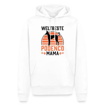 Podenco Mama Jagdhund Windhund Geschenk - Männer Premium Bio Hoodie - Weiß - Vorne - Nico (187cm)