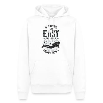 Scuba Diver If Diving Was Easy - Männer Premium Bio Hoodie - Weiß - Vorne - Nico (187cm)