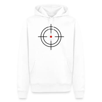target - Men’s Premium Organic Hoodie - white - Front - Nico (187cm)
