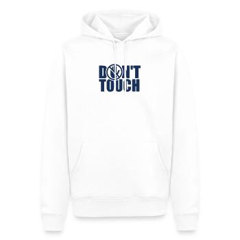 Nicht anfassen Berühren Finger Stop Hände Weg - Männer Premium Bio Hoodie - Weiß - Vorne - Nico (187cm)