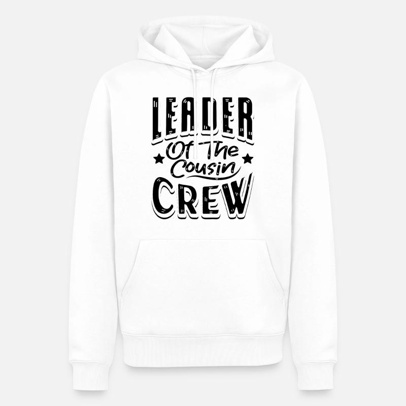Chef cousin Crew Kusine - Sweat à capuche Premium bio Homme - blanc