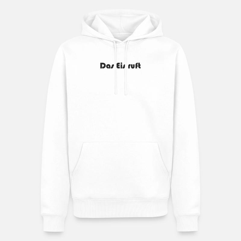 Eishockey - Das Eis Ruft - Männer Premium Bio Hoodie - Weiß
