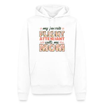 Hôtesse de l’air Hôtesse de l’air Hôtesse de l’air Cadeau - Sweat à capuche Premium bio Homme - blanc - Devant - Nico (187cm)