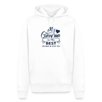 Meine Oma ist die Beste Omi Großmutter Großmama - Männer Premium Bio Hoodie - Weiß - Vorne - Nico (187cm)
