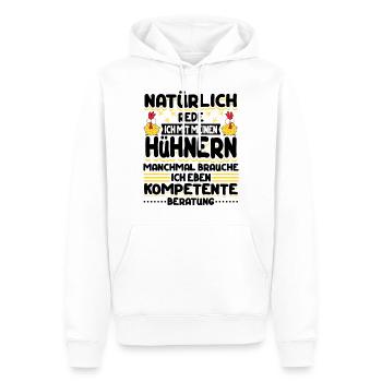 Hühner Huhn Haushühner Hühnerbesitzer - Männer Premium Bio Hoodie - Weiß - Vorne - Nico (187cm)