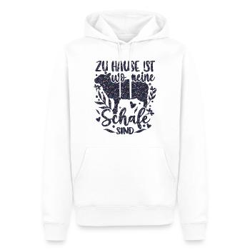 Schaf Schafe Schäferei Schäferin - Männer Premium Bio Hoodie - Weiß - Vorne - Nico (187cm)