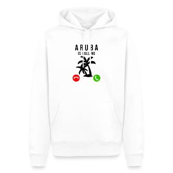 Aruba - Männer Premium Bio Hoodie - Weiß - Vorne - Nico (187cm)