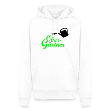 Obergärtner Giesskanne - Männer Premium Bio Hoodie - Weiß - Vorne - Nico (187cm)