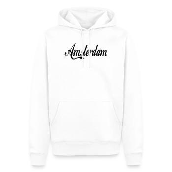 Amsterdam - couleur personnalisable - Sweat à capuche Premium bio Homme - blanc - Devant - Nico (187cm)