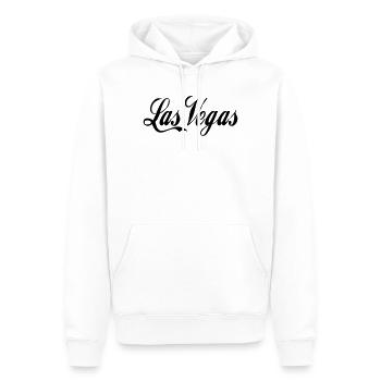 Las Vegas - Männer Premium Bio Hoodie - Weiß - Vorne - Nico (187cm)