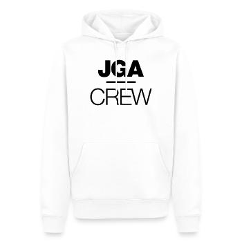 JGA Crew - Männer Premium Bio Hoodie - Weiß - Vorne - Nico (187cm)
