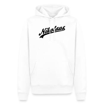 Nikolaus - Männer Premium Bio Hoodie - Weiß - Vorne - Nico (187cm)