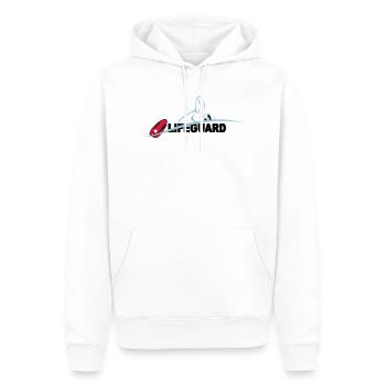 Lifeguard sauveteur aquatique - Sweat à capuche Premium bio Homme - blanc - Devant - Nico (187cm)