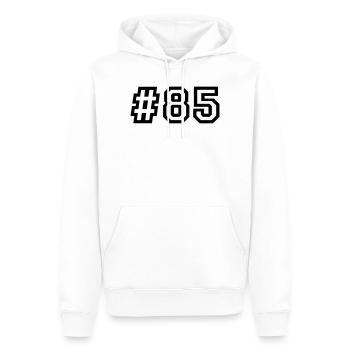1985 Jahrgang 41. Geburtstag 41 Jahre alt - Männer Premium Bio Hoodie - Weiß - Vorne - Nico (187cm)